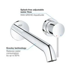 Grohe Essence Wall Mounted 2 Hole Basin Mixer L-Size - Chrome - 19967001 8 Grohe Essence Wall Mounted 2 Hole Basin Mixer L-Size - Chrome - 19967001 -Basin Taps Shop 19967001 D3 460