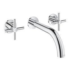 Grohe Atrio Wall Mounted 3 Hole Basin Mixer - Chrome - 20164003