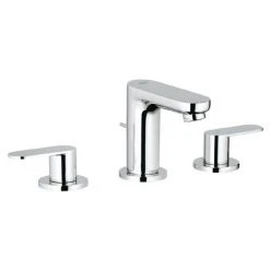 Grohe Eurosmart Cosmopolitan 3-Hole Basin Mixer with Pop-up Waste - 20187000
