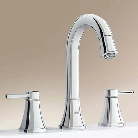 Grohe Grandera High Spout 3-Hole Basin Mixer with Pop-up Waste - Chrome - 20389000 2 Grohe Grandera High Spout 3-Hole Basin Mixer with Pop-up Waste - Chrome - 20389000 - Image 2