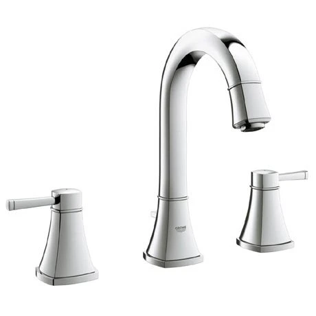 Grohe Grandera High Spout 3-Hole Basin Mixer with Pop-up Waste - Chrome - 20389000 1 Grohe Grandera High Spout 3-Hole Basin Mixer with Pop-up Waste - Chrome - 20389000