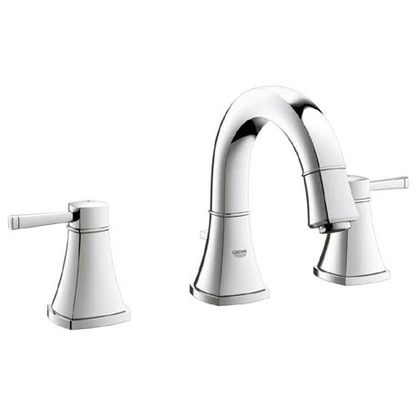 Grohe Grandera 3-Hole Basin Mixer with Pop-up Waste - Chrome - 20417000 1 Grohe Grandera 3-Hole Basin Mixer with Pop-up Waste - Chrome - 20417000