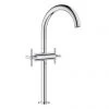 Grohe Atrio Crosshead XL-Size Mono Basin Mixer with Click Clack Waste - Chrome - 21044003