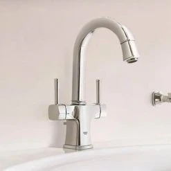 Grohe Grandera Two Handle Basin Mixer with Pop-up Waste - Chrome - 21107000 -Basin Taps Shop 21107000 D2 460