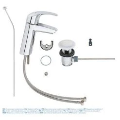 Grohe Eurosmart Mono Basin Mixer with Pop-up Waste - 23322001 10 Grohe Eurosmart Mono Basin Mixer with Pop-up Waste - 23322001 -Basin Taps Shop 23322001 D4 460