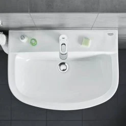 Grohe BauLoop S-Size Mono Basin Mixer with Pop-up Waste - 23335000 -Basin Taps Shop 23335000 D4 460