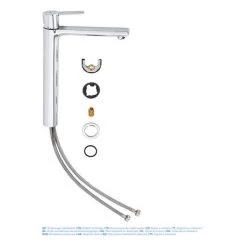 Grohe Lineare Tall Mono Basin Mixer - 23405001 -Basin Taps Shop 23405001 D3 460
