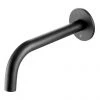 JTP Vos Matt Black 250mm Wall Mounted Bath/Basin Spout