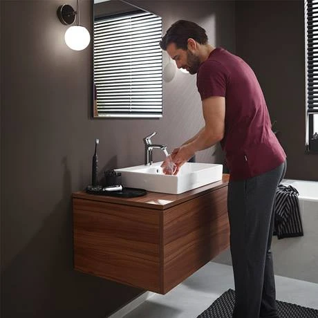 Hansgrohe Metris Single Lever Basin Mixer 110 with Pop-up Waste - 31080000 2 Hansgrohe Metris Single Lever Basin Mixer 110 with Pop-up Waste - 31080000 - Image 2