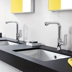 Hansgrohe Metris Single Lever Basin Mixer 230 with Swivel Spout and Pop-up Waste - 31087000 -Basin Taps Shop 31087000 D2 460