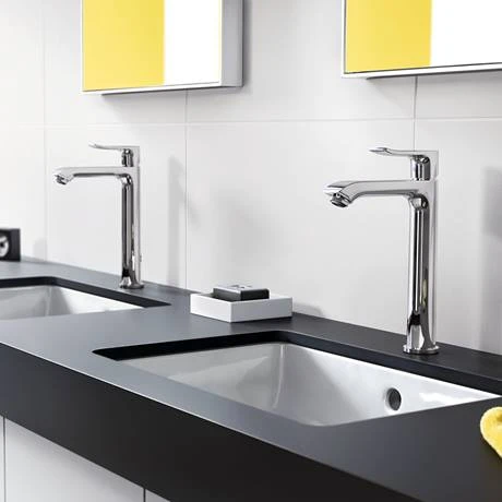 Hansgrohe Metris Single Lever Basin Mixer 200 with Pop-up Waste - 31183000 6 Hansgrohe Metris Single Lever Basin Mixer 200 with Pop-up Waste - 31183000 - Image 6