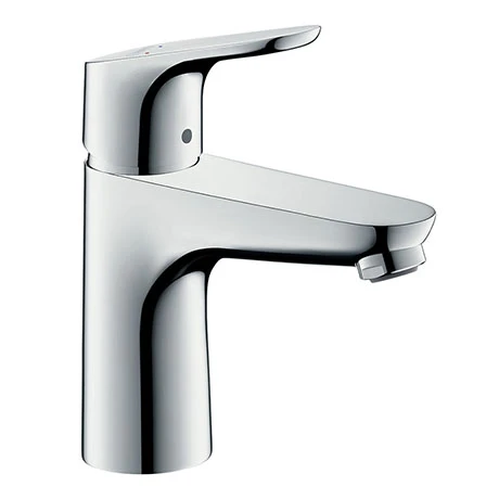 Hansgrohe Focus Single Lever Basin Mixer 100 without Waste - 31517000 1 Hansgrohe Focus Single Lever Basin Mixer 100 without Waste - 31517000