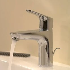 Hansgrohe Focus Single Lever Basin Mixer 100 with Pop-up Waste - 31607000 -Basin Taps Shop 31607000 D3 460