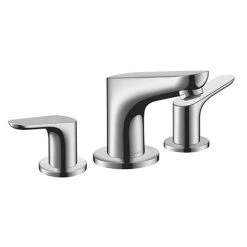 Hansgrohe Focus 3-Hole Basin Mixer 100 with Pop-up Waste - 31937000