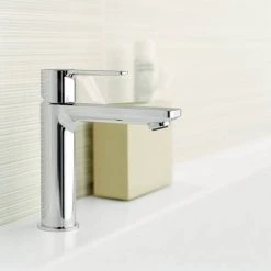 Grohe Lineare Mono Basin Mixer with Pop-up Waste - Chrome - 32114001 -Basin Taps Shop 32114001 D2 460