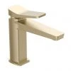 JTP Hix Brushed Brass Single Lever Basin Mixer