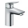 Hansgrohe Logis Single Lever Basin Mixer 100 with Metal Pop-up Waste - 71171000