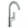 Hansgrohe Logis Single Lever Basin Mixer 210 with Swivel Spout and Pop-up Waste - 71130000