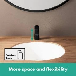 Hansgrohe Vernis Blend Single Lever Basin Mixer 100 with Pop-up Waste - Matt Black - 71551670 -Basin Taps Shop 71551670 ai2 460