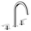 Hansgrohe Vernis Blend 3-Hole Basin Mixer 100 with Pop-up Waste - Chrome - 71553000
