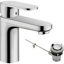 Hansgrohe Vernis Blend Single Lever Basin Mixer 100 with Pop-up Waste - 71559000