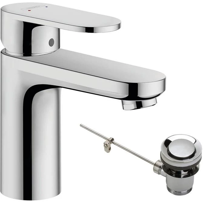 Hansgrohe Vernis Blend Single Lever Basin Mixer 100 with Pop-up Waste - 71559000 1 Hansgrohe Vernis Blend Single Lever Basin Mixer 100 with Pop-up Waste - 71559000