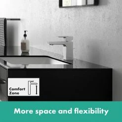 Hansgrohe Vernis Shape Single Lever Basin Mixer 100 with Pop-up Waste - Chrome - 71561000 -Basin Taps Shop 71561000 ai2 460