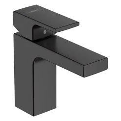 Hansgrohe Vernis Shape Single Lever Basin Mixer 100 with Pop-up Waste - Matt Black - 71561670