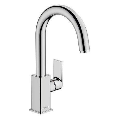 Hansgrohe Vernis Shape Single Lever Basin Mixer with Swivel Spout and Pop-up Waste - 71564000 1 Hansgrohe Vernis Shape Single Lever Basin Mixer with Swivel Spout and Pop-up Waste - 71564000