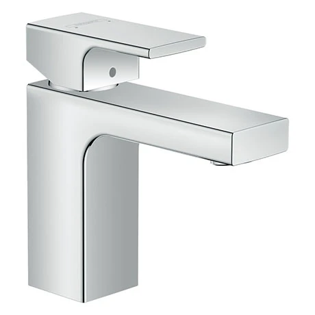 Hansgrohe Vernis Shape Single Lever Basin Mixer 100 without Waste - Chrome - 71569000 1 Hansgrohe Vernis Shape Single Lever Basin Mixer 100 without Waste - Chrome - 71569000