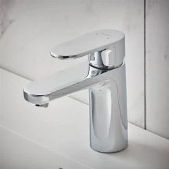 Hansgrohe Vernis Blend Single Lever Basin Mixer 100 without Waste - Chrome - 71580000 -Basin Taps Shop 7158000.ai2 460