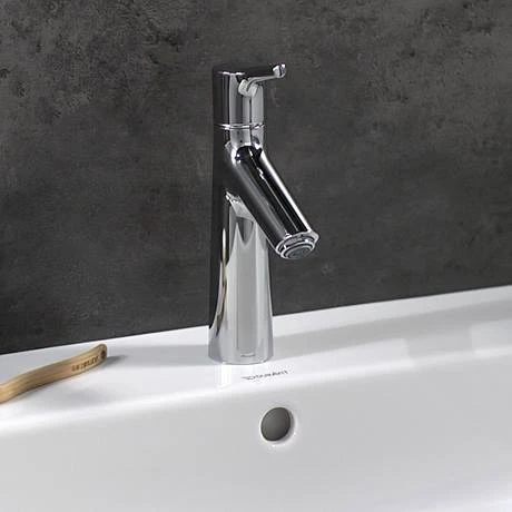 Hansgrohe Talis S Single Lever Basin Mixer 100 without Waste - 72021000 3 Hansgrohe Talis S Single Lever Basin Mixer 100 without Waste - 72021000 - Image 3