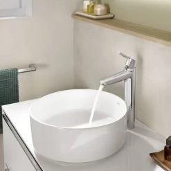 Roca Malva Tall Cold Start Mono Basin Mixer - A5A373BC0R -Basin Taps Shop A5A373BC0R D1 460