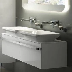 Ideal Standard Tonic II 180mm Spout Wall Mounted Basin Mixer -Basin Taps Shop A6334AA A5948NU D4 460