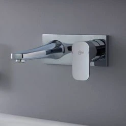 Ideal Standard Tonic II 225mm Spout Wall Mounted Basin Mixer -Basin Taps Shop A6335AA A5948NU D2 460