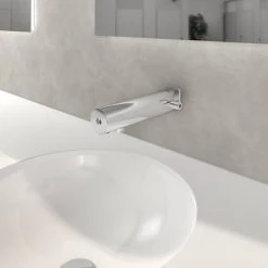 Armitage Shanks Sensorflow E Touchless Panel Mounted Basin Mixer with Temperature Control (Mains) - A7555AA 5 Armitage Shanks Sensorflow E Touchless Panel Mounted Basin Mixer with Temperature Control (Mains) - A7555AA -Basin Taps Shop A7554AA D2 460