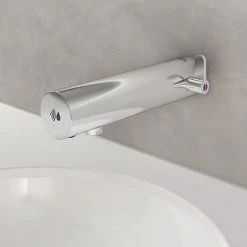 Armitage Shanks Sensorflow E Touchless Panel Mounted Basin Mixer with Temperature Control (Battery) - A7554AA