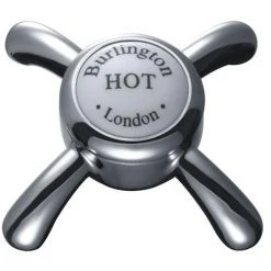 Burlington Anglesey Basin Mixer Tap with Ceramic Indice & Pop Up Waste - AN4 -Basin Taps Shop ANGLESEY TAPHEAD VERY LARGE4 375