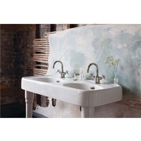 Arcade Highneck Monobloc Basin Mixer Tap - Nickel - Various Tap Head Options 2 Arcade Highneck Monobloc Basin Mixer Tap - Nickel - Various Tap Head Options - Image 2