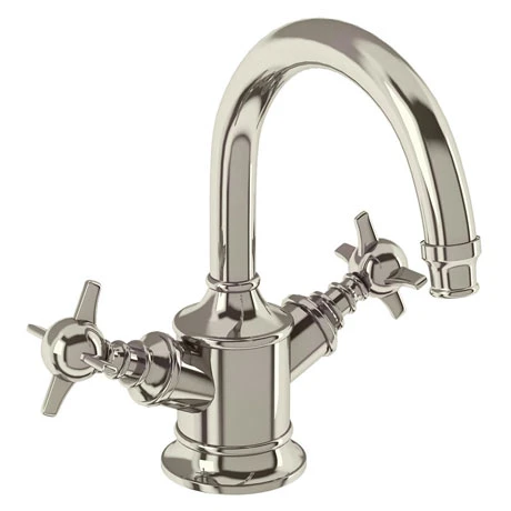 Arcade Highneck Monobloc Basin Mixer Tap - Nickel - Various Tap Head Options 1 Arcade Highneck Monobloc Basin Mixer Tap - Nickel - Various Tap Head Options