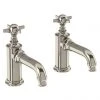 Arcade Basin Pillar Taps - Nickel - Various Tap Head Options