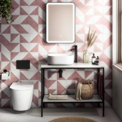 Arezzo Fluted Round Matt Black High Rise Mono Basin Mixer Tap -Basin Taps Shop AZ2LTMBF d4 460