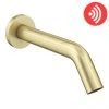 Arezzo Brushed Brass Infrared Sensor Wall Mounted Mixer Tap