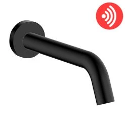 Arezzo Matt Black Infrared Sensor Wall Mounted Mixer Tap