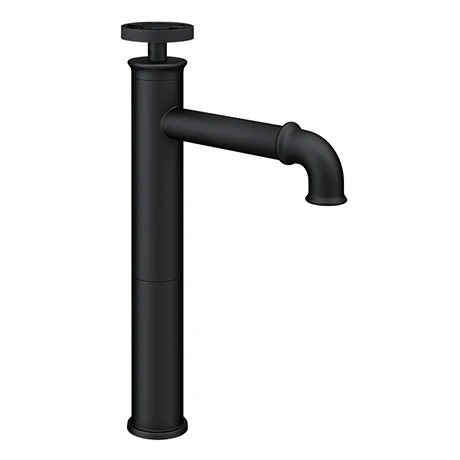 Arezzo Matt Black Industrial Style High Rise Basin Mixer 1 Arezzo Matt Black Industrial Style High Rise Basin Mixer