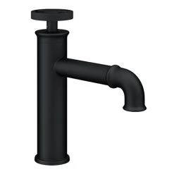 Arezzo Matt Black Industrial Style Mono Basin Mixer