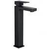 Arezzo Square Matt Black High Rise Mono Basin Mixer Tap