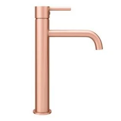 Arezzo Round Rose Gold High Rise Mono Basin Mixer Tap -Basin Taps Shop AZRGHRT D5 460