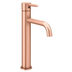 Arezzo Round Rose Gold High Rise Mono Basin Mixer Tap