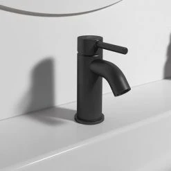 Ideal Standard Ceraline Silk Black Mini Basin Mixer -Basin Taps Shop BC185XG D2 460